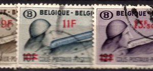 Serie de sellos Bélgica Colis Postaux ferrocarriles Nº 298-00(o)
