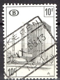 Serie de sellos Bélgica Colis Postaux ferrocarriles Nº 398 (o)
