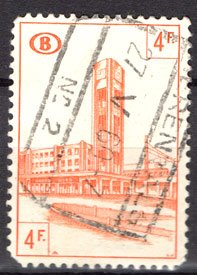 Serie de sellos Bélgica Colis Postaux ferrocarriles Nº 339 (o)