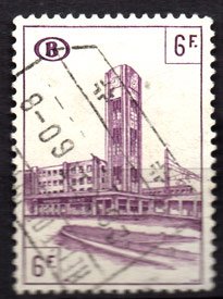 Serie de sellos Bélgica Colis Postaux ferrocarriles Nº 341 (o)