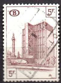 Serie de sellos Bélgica Colis Postaux ferrocarriles Nº 351 (o)
