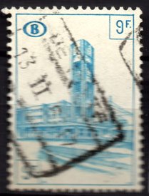 Serie de sellos Bélgica Colis Postaux ferrocarriles Nº 344 (o)
