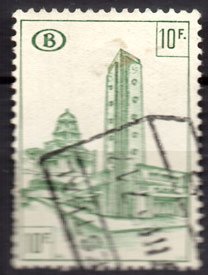 Serie de sellos Bélgica Colis Postaux ferrocarriles Nº 345 (o)