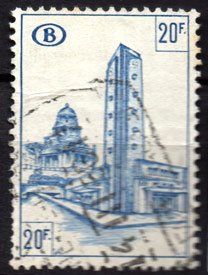 Serie de sellos Bélgica Colis Postaux ferrocarriles Nº 346 (o)