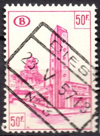 Serie de sellos Bélgica Colis Postaux ferrocarriles Nº 349 (o)