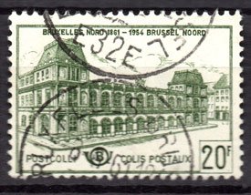 Serie de sellos Bélgica Colis Postaux ferrocarriles Nº 366 (o)