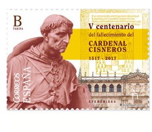 5116. Sello Efemérides Cardenal Cisneros
