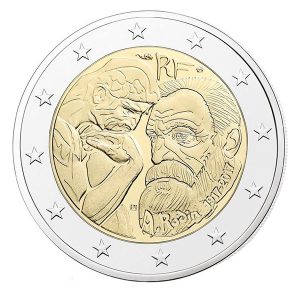 Moneda 2 euros de Francia 2017 Auguste Rodin