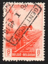 Serie de sellos Bélgica Colis Postaux ferrocarriles Nº 280 (o)