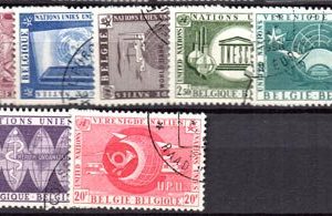 Serie de sellos Bélgica ferrocarriles Nº 1053-62 (o)