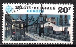 Serie de sellos Bélgica ferrocarriles Nº 2092 (o)
