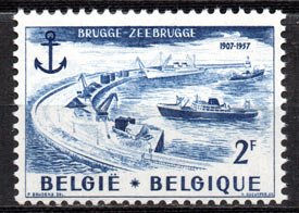 Serie de sellos Bélgica ferrocarriles Nº 1019 (**)