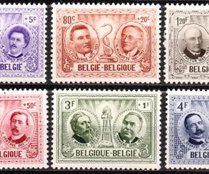 Serie de sellos Bélgica ferrocarriles Nº 1013-8 (*)
