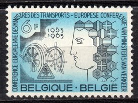 Serie de sellos Bélgica ferrocarriles Nº 1253 (**)