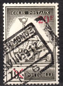 Serie de sellos Bélgica Colis Postaux ferrocarriles Nº 364 (o)