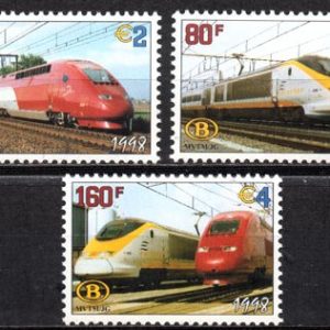 Serie de sellos Bélgica Colis Postaux ferrocarriles Nº 471-3(**)