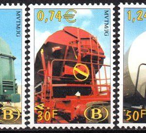 Serie de sellos Bélgica Colis Postaux ferrocarriles Nº 478-0(**)