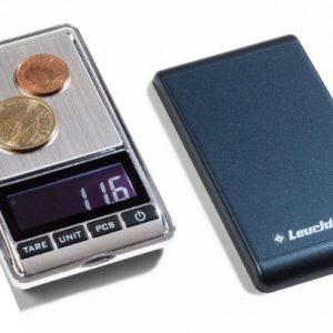 Báscula digital para monedas Leuchtturm LIBRA (hasta 100 gr)