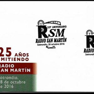 0862. Matasellos Radio San Martin (Sotrondio-28/10/16)