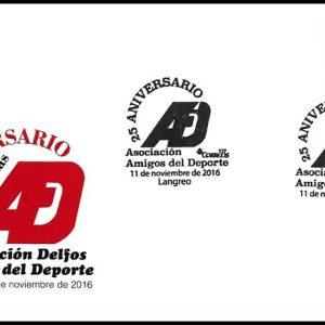 0863. Matasellos Delfos Deporte (Langreo-11/11/16)