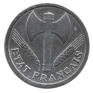 Moneda 002 Francos Francia 1943 MBC