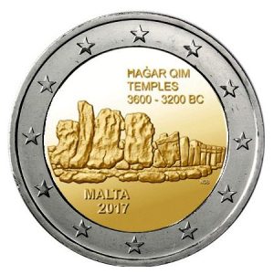 Moneda 2 euros de Malta 2017 Templo Hagar Qim