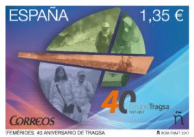 5158. Sello Aniversario de Tragsa 2017