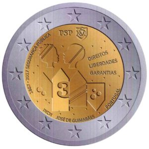 Moneda 2 euros de Portugal 2017 Policia de Seguridad Publica