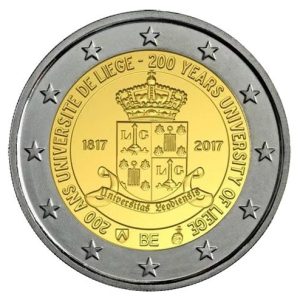 Moneda 2 euros de Bélgica 2017 Universidad de Lieja en COINCARD