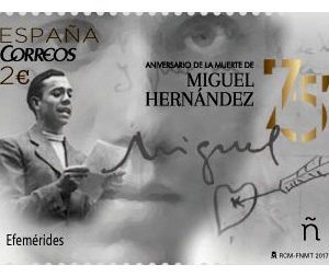 5163. Sello 75º Aniv. Muerte Miguel Hernandez