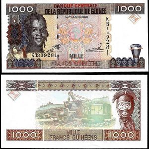 Billete Guinea Republica 01000 Francos 1998 SC P37