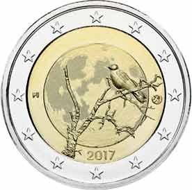 Moneda 2 euros de Finlandia 2017 Naturaleza Finlandesa