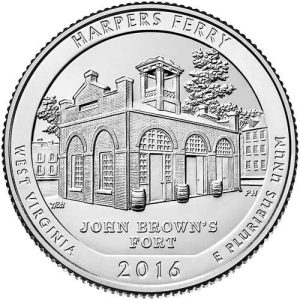 Moneda de EE.UU. 01/4 dolar 2016 HARPERS FERRY D  MBC+