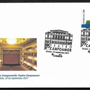 0879. Matasellos Aniversario Teatro Campoamor (Oviedo -20/9/17)