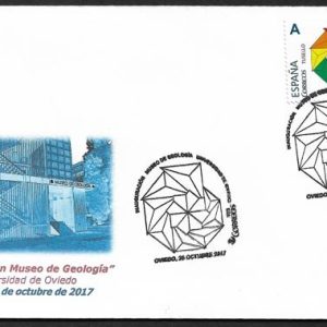 0881. Matasellos Museo Mineralogía (Oviedo -26/10/17)