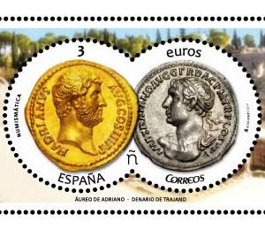 5178. Sello Numismatica. Aureo y Denario