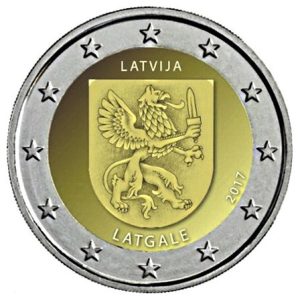 Moneda 2 euros de Letonia 2017 Region Latgale