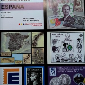 Suplemento 2017 sellos España (solo sellos y HB). Montado