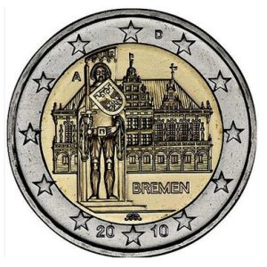 Moneda 2 euros Alemania 2010 Bundesländer Bremen