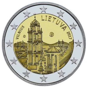 Moneda 2 euros de Lituania 2017 Vilna, capital de la cultura