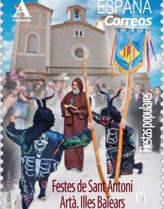 5201. Sello Fiestas Populares . San Antonio Islas Baleares