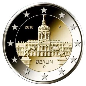 Moneda 2 euros Alemania 2018 – Berlin. Juego 5 Cecas