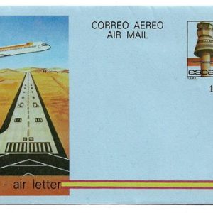 Nº 207-8. Aerograma Aeropuerto de Foronda y de Gerona – 1984