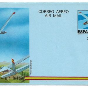 Nº 209-10. Aerograma Velero y avión ultraligero – 1985