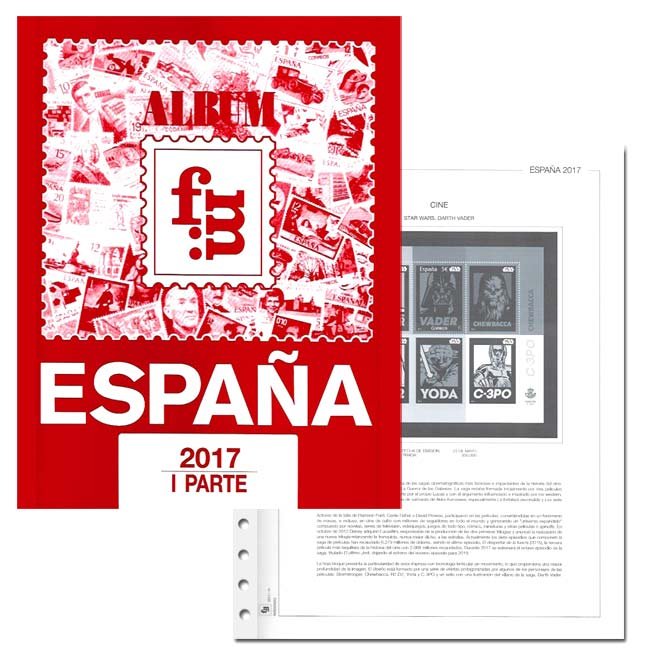 Suplemento 2017 sellos España completo. Sin montar