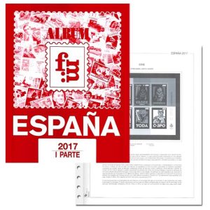Suplemento 2017 sellos España completo. Montado