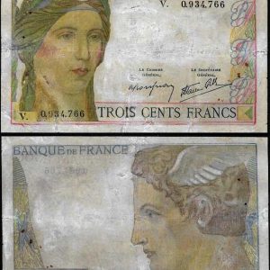 Billete Francia 300 Francos BC. 1938