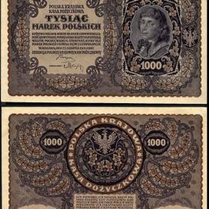 Billete Polonia 1000 Marek EBC. 1919
