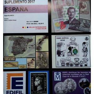 Suplemento 2017 Sobres entero postales España. Montado