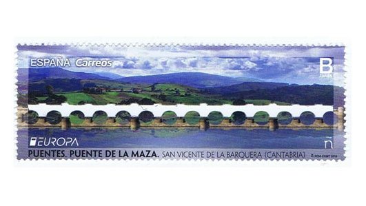 5226. Sello Puente de La Maza. Europa